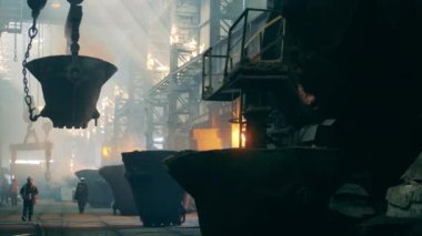 Devasa bir tankı olan metal cerrahi fabrikası taşınıyor. Çelik üreticisi, metalürji uzmanı, metal fabrikasında metal işçisi..