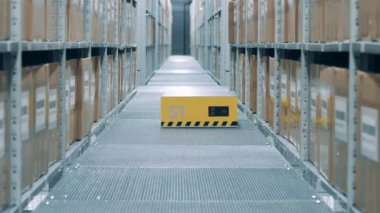 Robot mekanizması otomatik olarak depoya gidiyor.