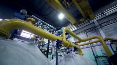 Endüstriyel fabrika borularda. Chenical, gaz, petrol, waterbio Gaz boruları.