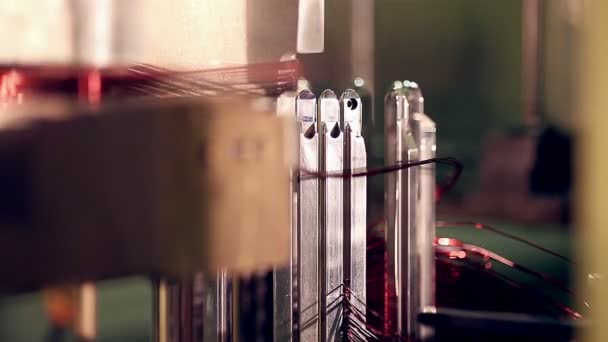 Fabbrica di produzione del motore. Processo di produzione del motore elettrico . — Video Stock