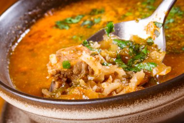 Kharcho. Baharatlı Gürcü çorbası