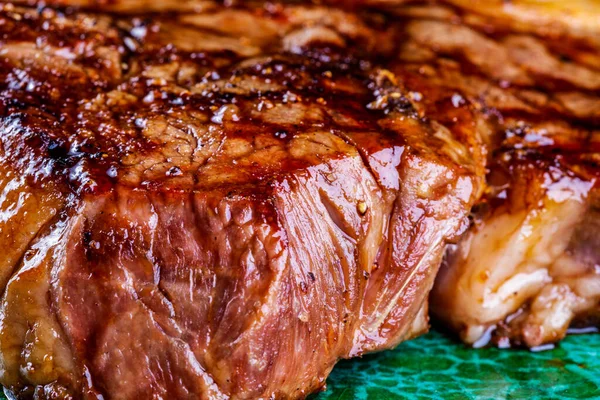 Grilovaný Bone Steak Hovězí Steak Zavřít — Stock fotografie