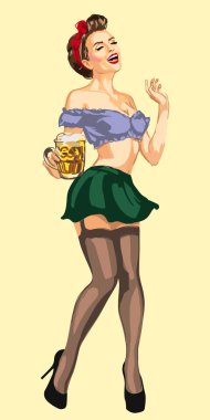 Kız garson kadar pin