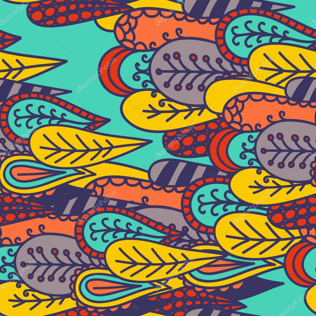 Vector illustration of Abstract Pattern Colorful Feather 103675826