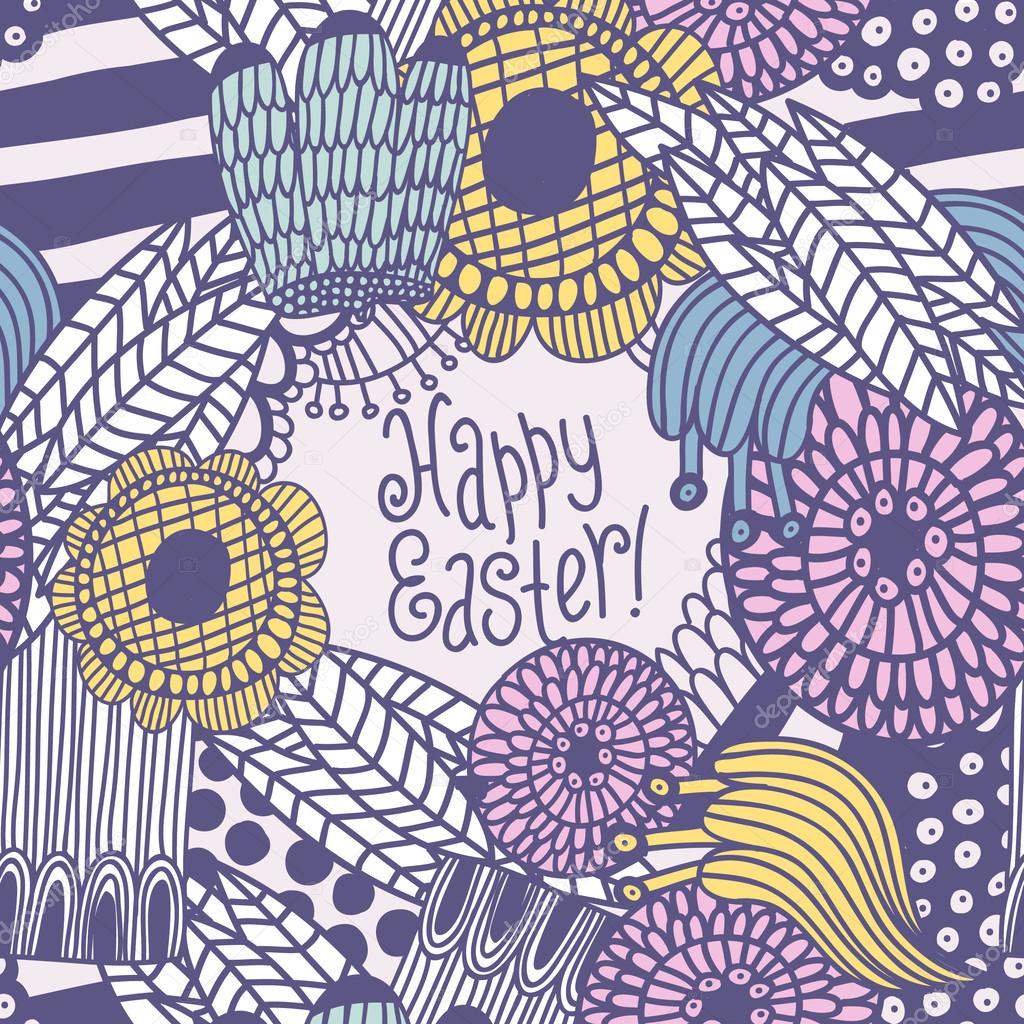 happy easter greeting card