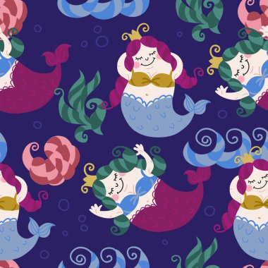 Deniz kızları sorunsuz arka plan