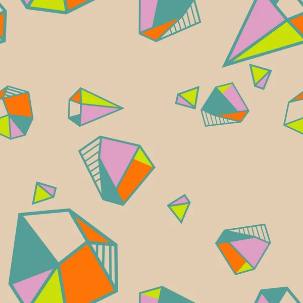 Concept triangle vectoriel polygone art diamants — Image vectorielle
