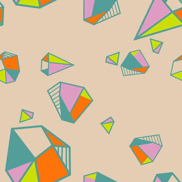 concept vector triangle polygon art diamonds