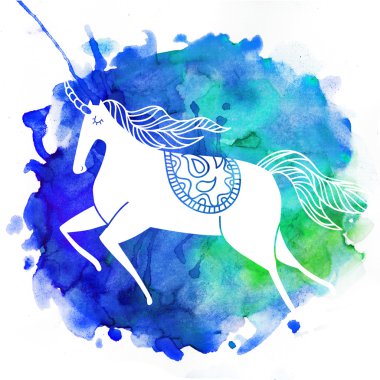 arka plan pembe unicorn ile