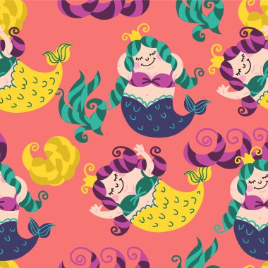 Deniz kızları sorunsuz arka plan