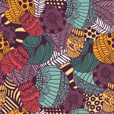 Kış arka plan sıcak giysiler ile