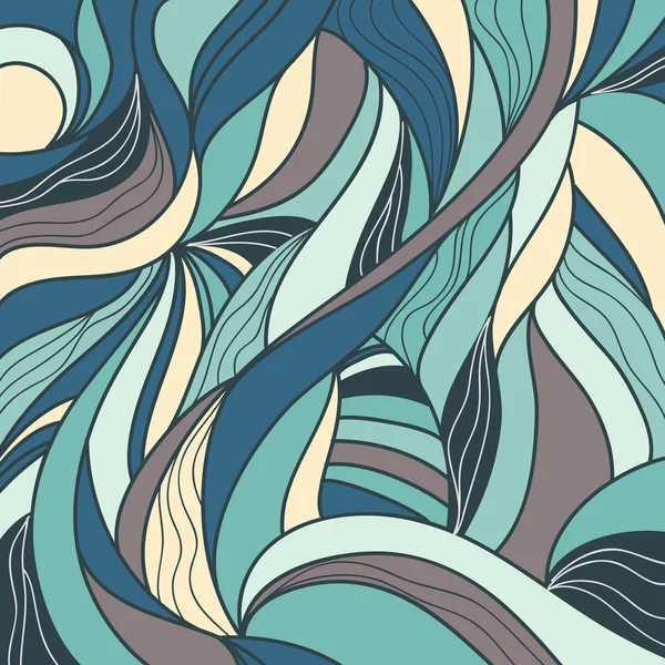 Abstrakti värikkäitä aaltoja — vektorikuva