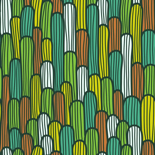 Cactus rayados abstractos — Vector de stock