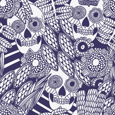 Tek renkli Meksika seamless modeli