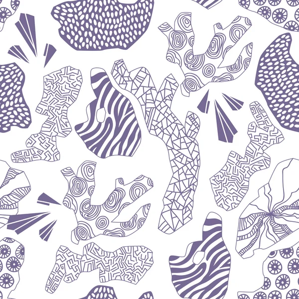 Magnifique motif de coraux sans couture — Image vectorielle