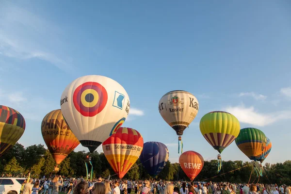 August 2021 Kiew Ukraine Ballonfestival Mongolfieria Auf Dem Ausstellungsgelände — Stockfoto