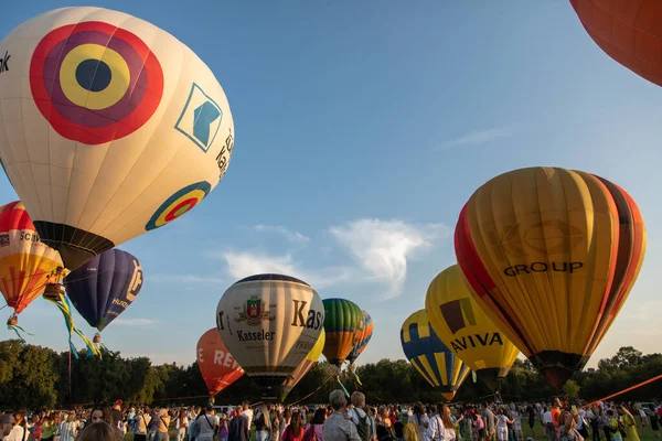 August 2021 Kiew Ukraine Ballonfestival Mongolfieria Auf Dem Ausstellungsgelände — Stockfoto