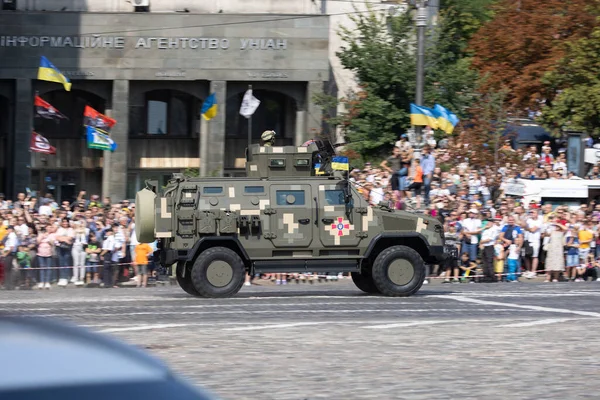 Agosto 2021 Kiev Ucrania Desfile Honor Del Aniversario Proclamación Independencia —  Fotos de Stock