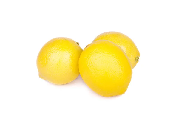 Gruppo limoni isolato su sfondo bianco — Foto Stock