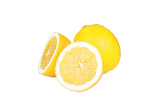 Limon beyaz arkaplanda izole — Stok fotoğraf