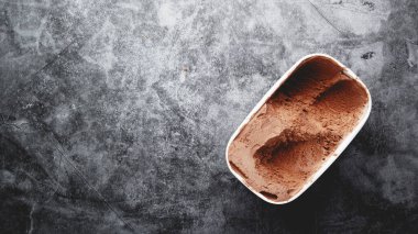 Çikolatalı dondurma manzarası