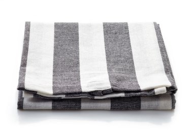 Pamuk peçete üzerinde beyaz izole