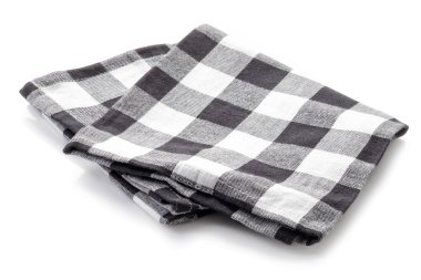 Pamuk peçete üzerinde beyaz izole