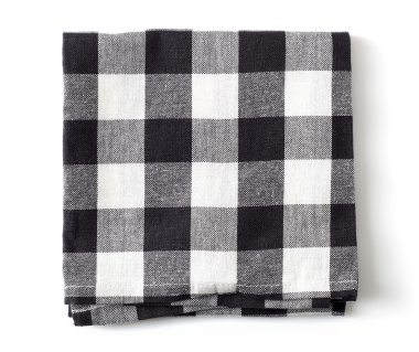 Pamuk peçete üzerinde beyaz izole