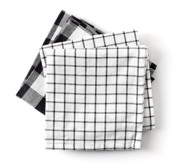 Cotton napkins isolated on white — Stock Photo, Image