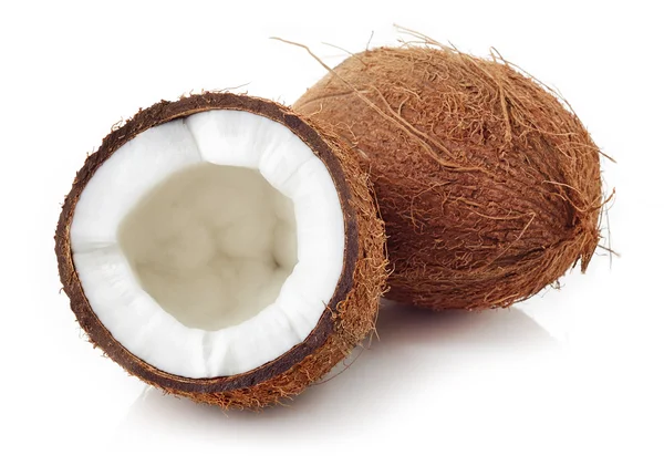 Coconut close up isolated on white — Stock Photo, Image