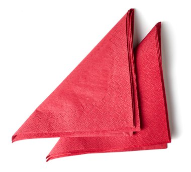 Kırmızı kağıt peçete