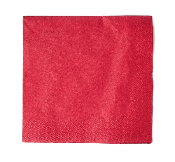 Servilleta de papel rojo — Foto de Stock