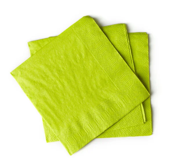Servilletas de papel verde — Foto de Stock