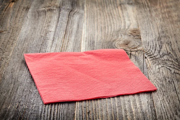 Red paper napkin — Stock Photo, Image