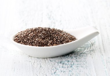 Porselen kaşık Chia tohum