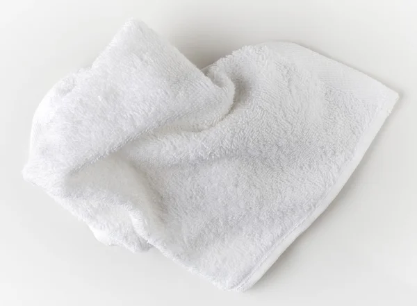 Witte spa handdoek — Stockfoto