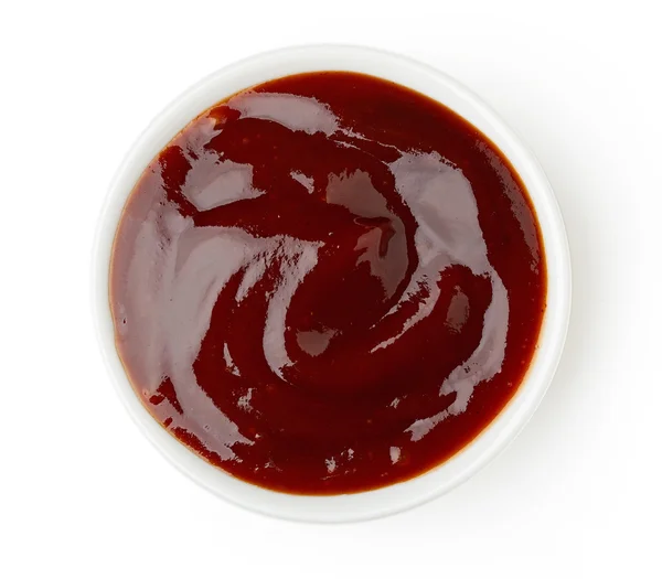 Bowl of barbecue sauce — Stock Photo, Image