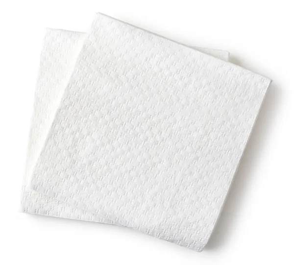 Witte papieren servetten — Stockfoto