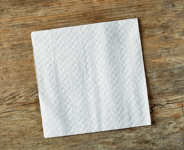 Білий папір для серветок — стокове фото