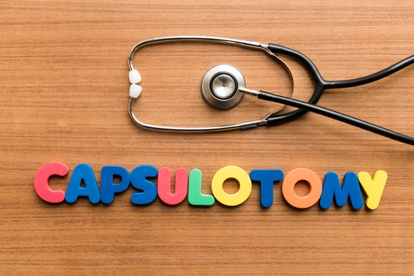 Capsulotomy useful medical word medical word — Stock Photo, Image