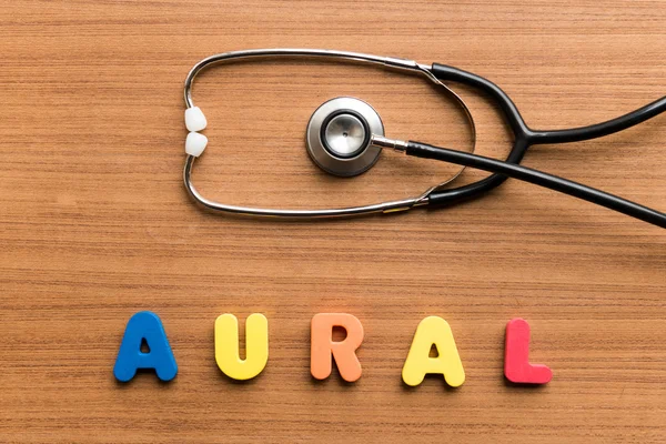 Aural palavra médica útil palavra médica — Fotografia de Stock