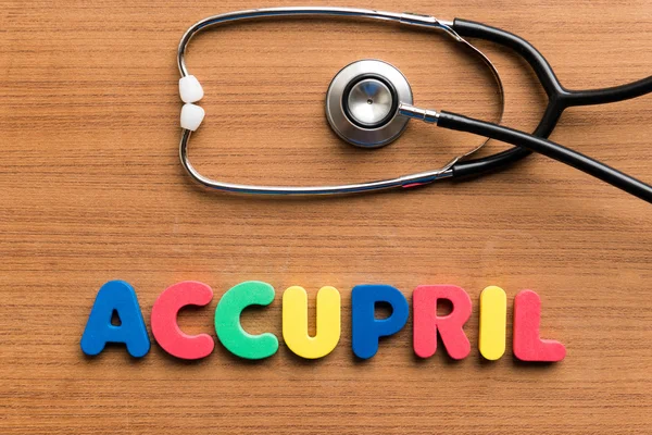 Accupril 役に立つ医療医療単語 — ストック写真