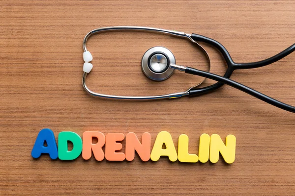 Adrenalina parola medica utile parola medica — Foto Stock
