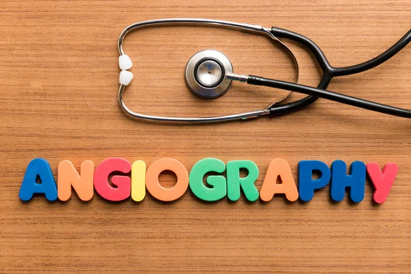 Angiografia palavra médica útil palavra médica — Fotografia de Stock