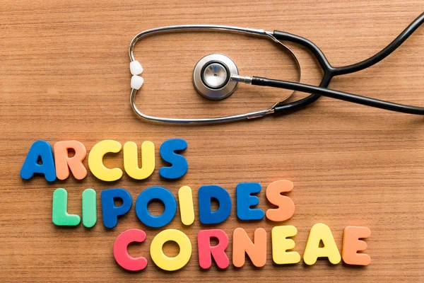 Arcus lipoides corneae användbar medicinska ord medicinska ord — Stockfoto