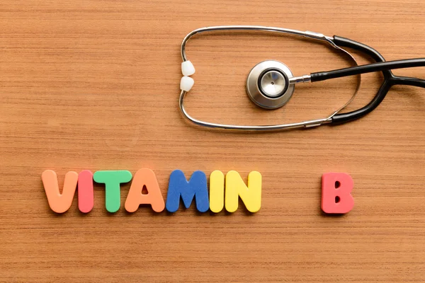 Vitamina B palabra médica útil palabra médica —  Fotos de Stock