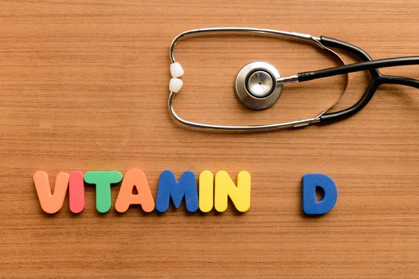 D vitamini yararlı tıbbi kelime tıbbi kelime — Stok fotoğraf