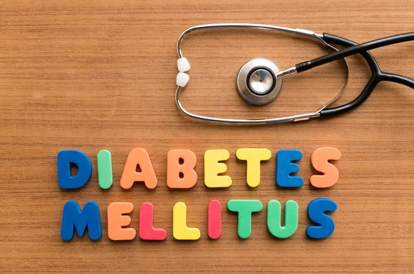 Diabete mellito parola medica utile parola medica — Foto Stock