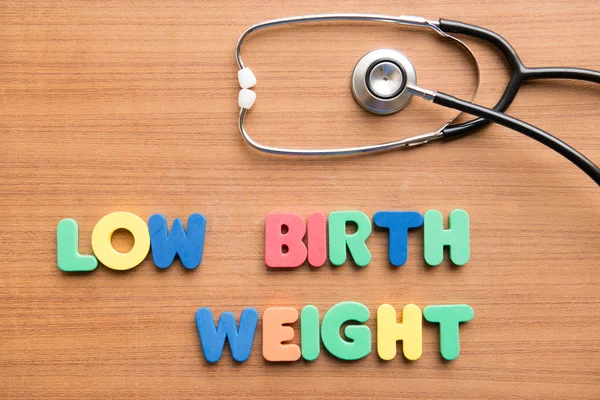 Basso peso alla nascita (LBW) parola medica utile parola medica — Foto Stock