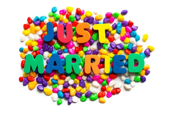 Gerade geheiratet nützliches Geschäftswort — Stockfoto